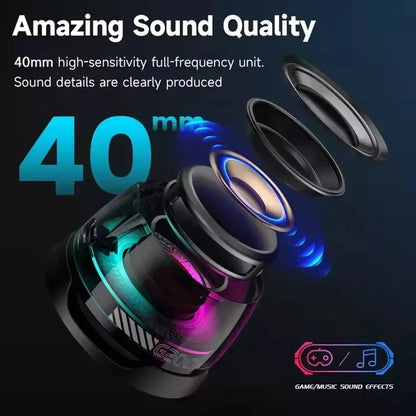 v5.3 Bluetooth Speaker with Multi-RGB Color Light and Magnetic Phone Holder for Shower Room Bike Car Outdoor Gifts for Teens