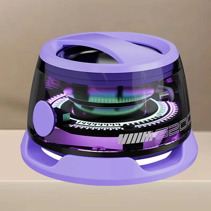 v5.3 Bluetooth Speaker with Multi-RGB Color Light and Magnetic Phone Holder for Shower Room Bike Car Outdoor Gifts for Teens