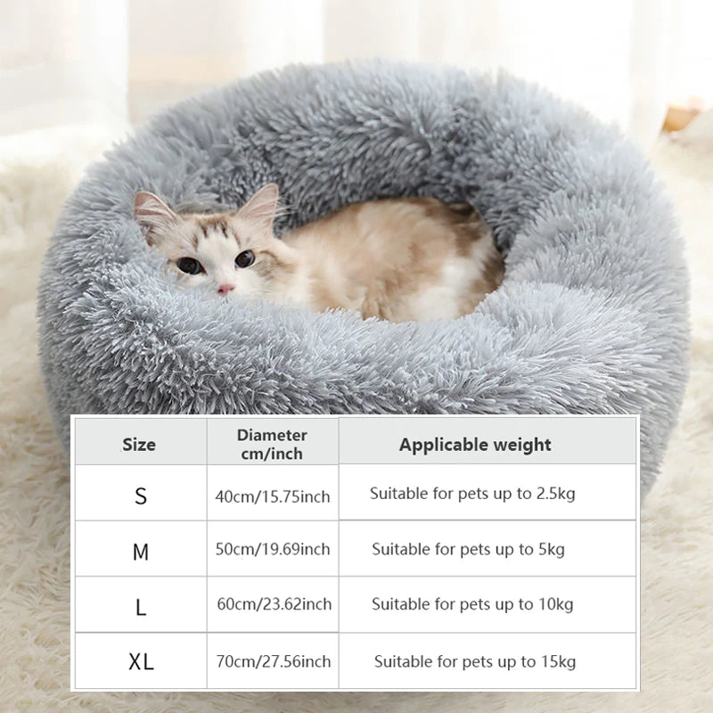 40-70cm Home Plush Pet Nest Super Soft Warm Detachable and Washable