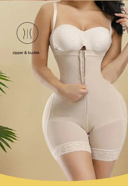 AirSlim Firm Tummy Compression Bodysuit Shaper With Butt Lifter