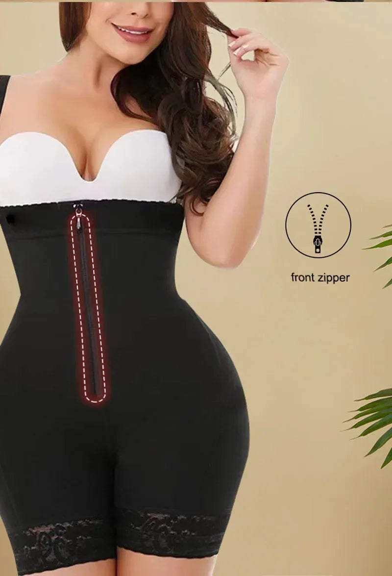 AirSlim Firm Tummy Compression Bodysuit Shaper With Butt Lifter