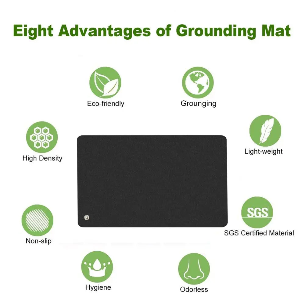 90x60cm Grounding Mat for Improving Sleep Grounding Pad Health With Earthing Cable