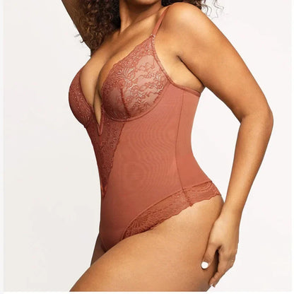 Body Gainant Sculptant à Dentelle
