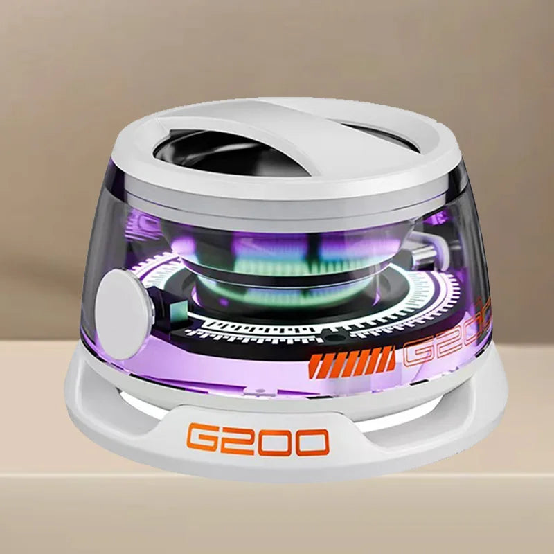 v5.3 Bluetooth Speaker with Multi-RGB Color Light and Magnetic Phone Holder for Shower Room Bike Car Outdoor Gifts for Teens