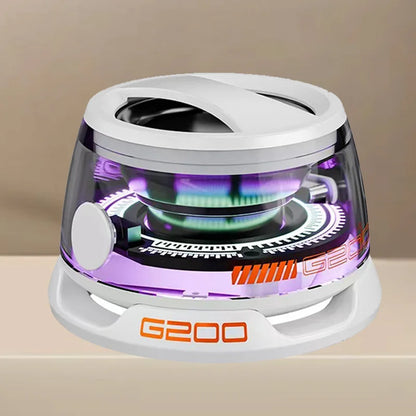 v5.3 Bluetooth Speaker with Multi-RGB Color Light and Magnetic Phone Holder for Shower Room Bike Car Outdoor Gifts for Teens
