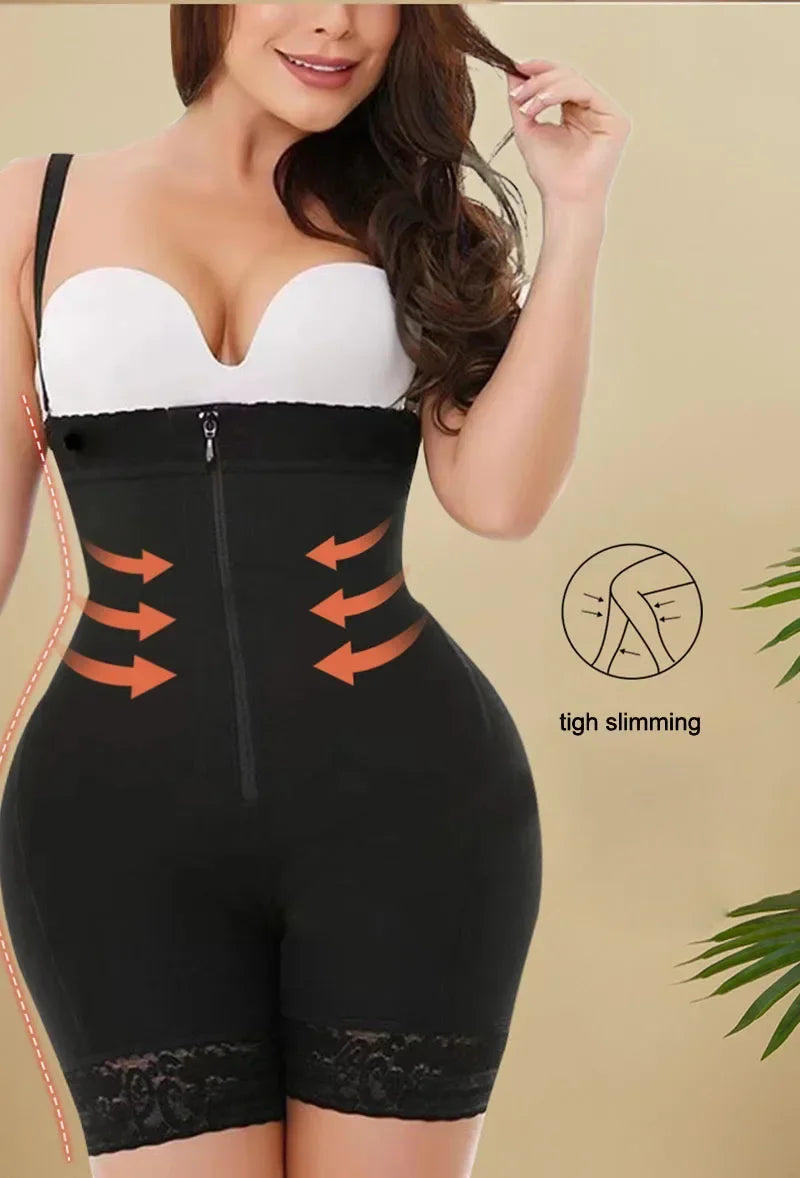 AirSlim Firm Tummy Compression Bodysuit Shaper With Butt Lifter