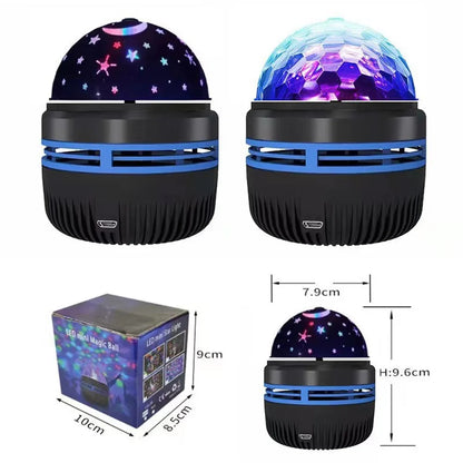 LED Star Galaxy Projector Lamp USB Auto Rotating