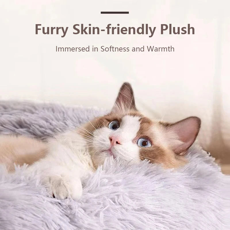 40-70cm Home Plush Pet Nest Super Soft Warm Detachable and Washable