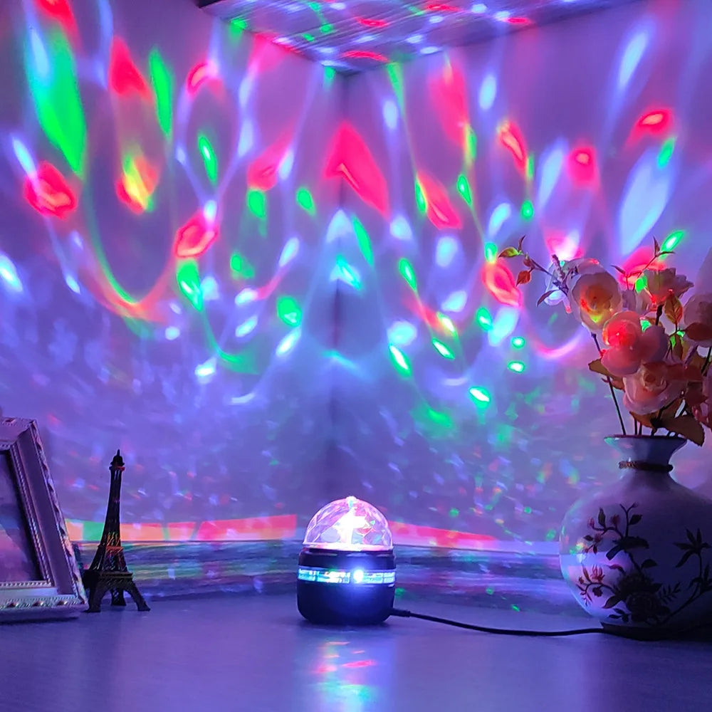 LED Star Galaxy Projector Lamp USB Auto Rotating