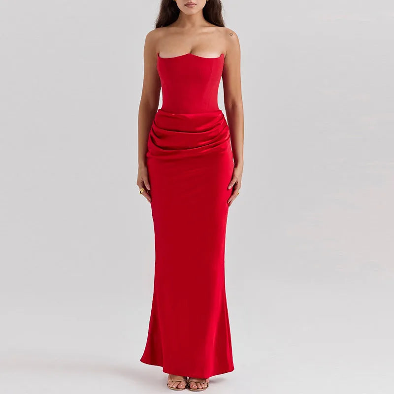 ROSALIND MAXI DRESS - RED