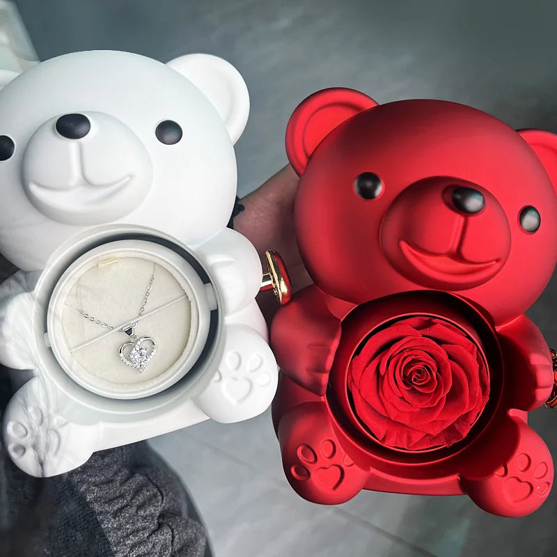 Charm Forever Rose Bear